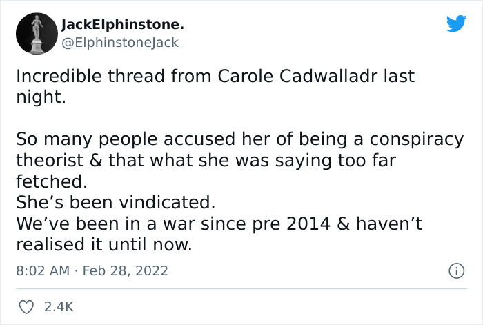 Person Starts An Important Thread About "The Great Information War" So That People Would Know About It Person Starts An Important Thread About "The Great Information War" So That People Would Know About It