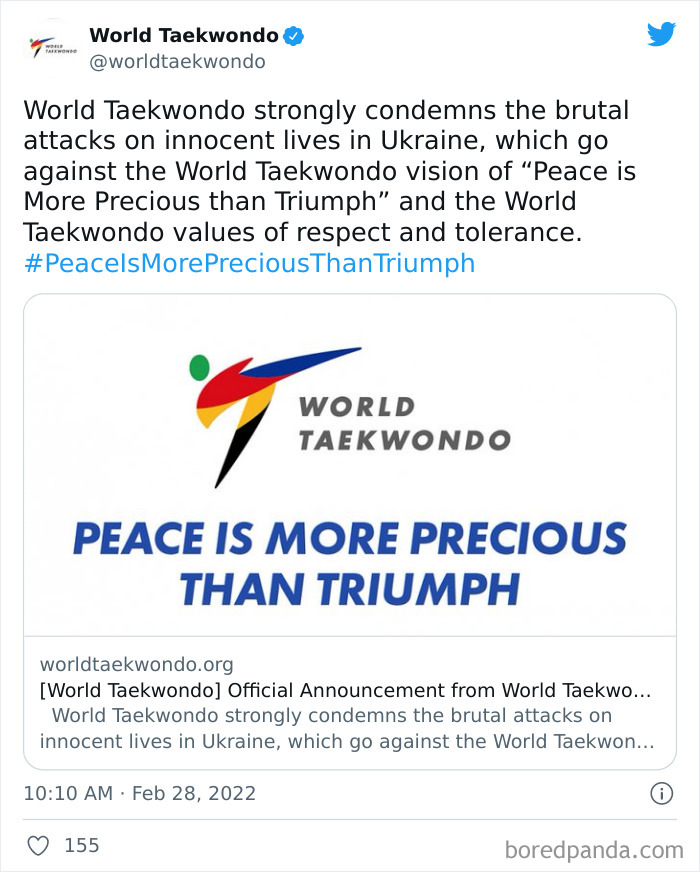 The International Judo Federation Cited "The Ongoing War Conflict In Ukraine" For Suspending Putin's Honorary President Status