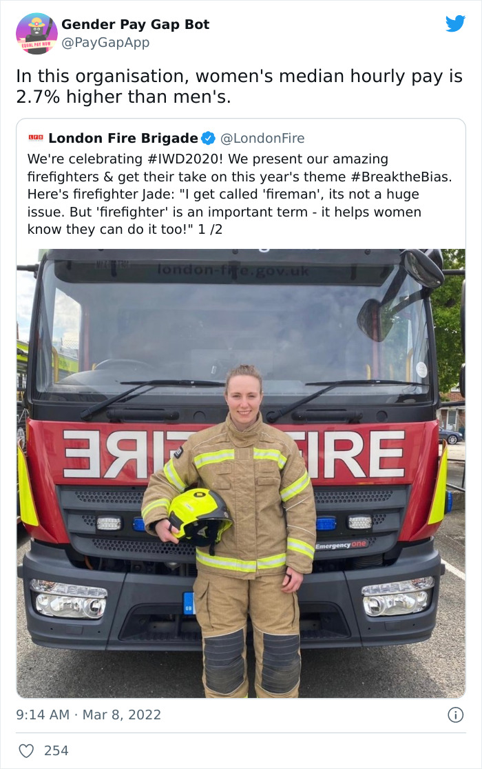 16 Companies That Posted A Celebratory Tweet For Women’s Day And Got Roasted By This Gender Pay Gap Bot 16 Companies That Posted A Celebratory Tweet For Women’s Day And Got Roasted By This Gender Pay Gap Bot