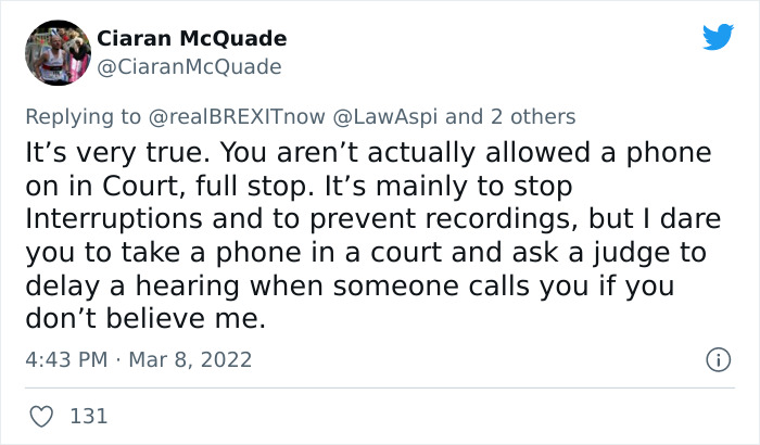 Mansplainer Too Smug For His Own Good &ldquo;Lays Down&rdquo; Phone Usage Etiquette In Court To Woman Who Turns Out To Be A Judge