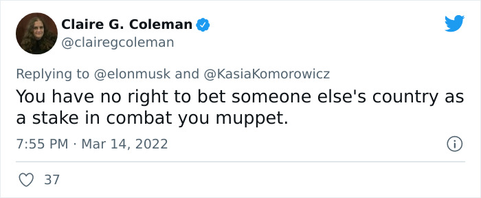 People Online Are Either Loving Or Hating Elon Musk Right Now For Inviting Putin To A Duel To Win Ukraine And Posting Memes