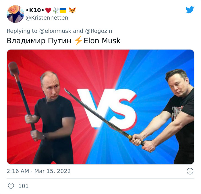 People Online Are Either Loving Or Hating Elon Musk Right Now For Inviting Putin To A Duel To Win Ukraine And Posting Memes
