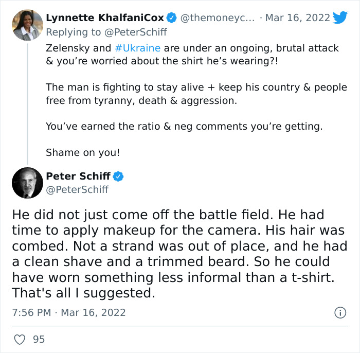 Man Is Upset The President Of Ukraine Didn't Wear A Suit When Addressing The US Congress, Voices It On Twitter, Gets A Major Reality Check Man Is Upset The President Of Ukraine Didn't Wear A Suit When Addressing The US Congress, Voices It On Twitter, Gets A Major Reality Check