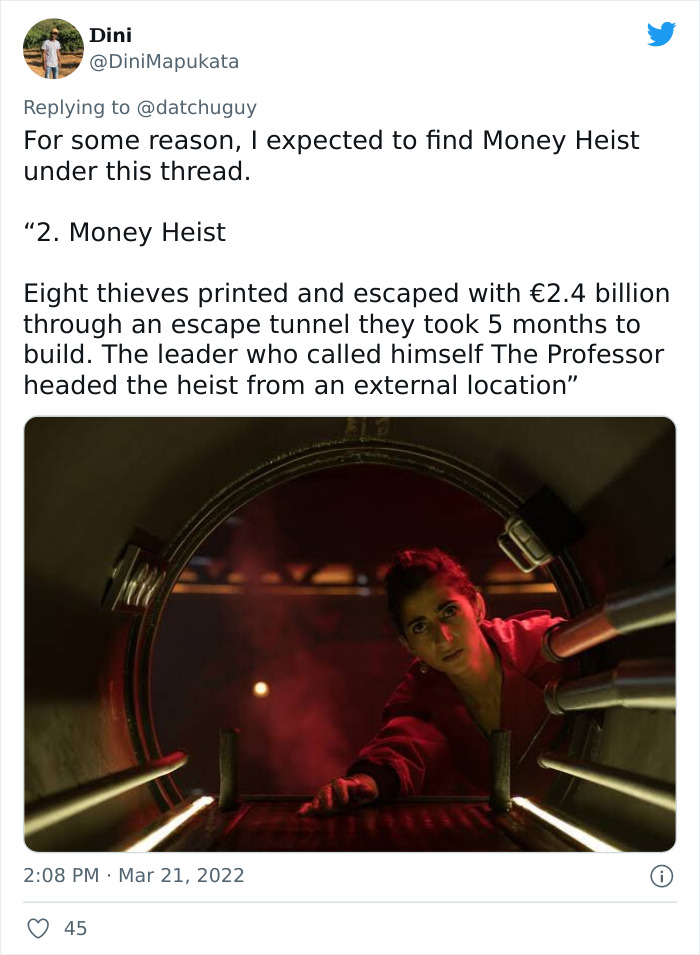 10 Of The Most Audacious Yet Successful Robberies In History, As Shared By This Twitter User