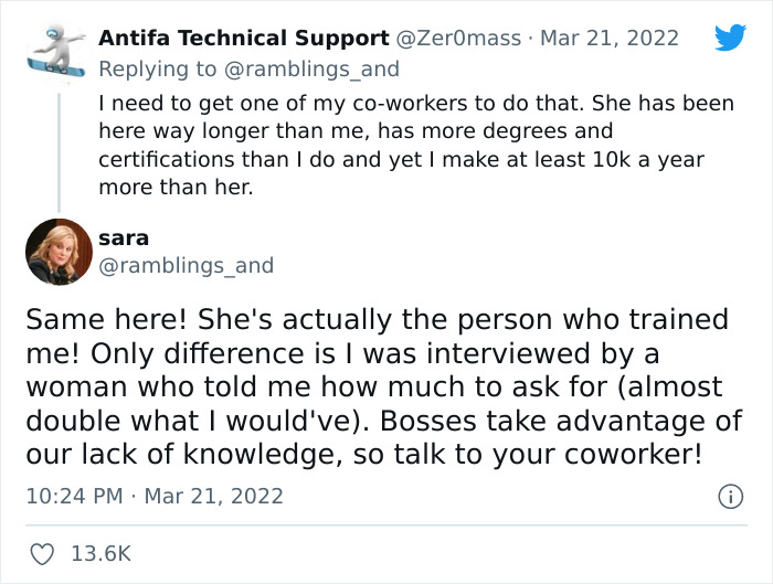 Person Tweets How They Helped Coworker Renegotiate Their Contract After Finding Out They Earn 20% Less, Sparks Debates On Twitter