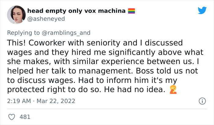 Person Tweets How They Helped Coworker Renegotiate Their Contract After Finding Out They Earn 20% Less, Sparks Debates On Twitter