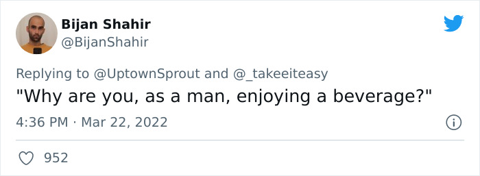 Woman On Twitter Belittles Men Who Order Fruity Or Mixed Drinks And 17 People Come To Teach Her A Lesson