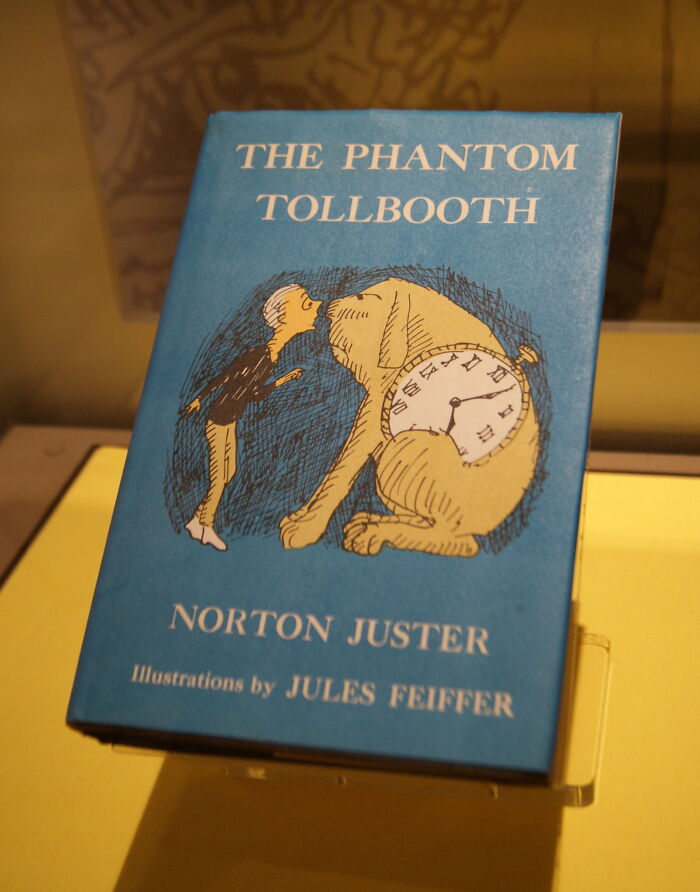 The Phantom Tollbooth book cover, one of the 28 books that blew minds and changed lives.