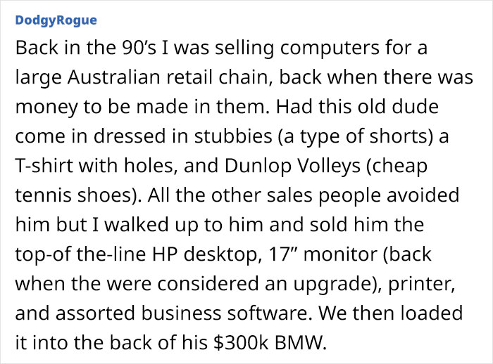 Shopper Maliciously Complies And Buys A $900 Appliance After Sales Assistant Tells Him To Look For Something He Can Afford