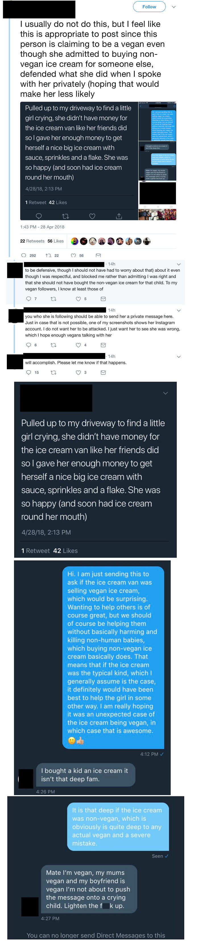 A Real Vegan Would Never Buy Ice Cream For A Child