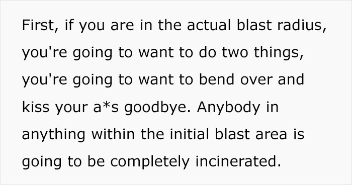 Guy Gives 8 Tips On What To Do In Case Of A Nuclear Explosion, Provided In The US Armed Forces Survival Manual