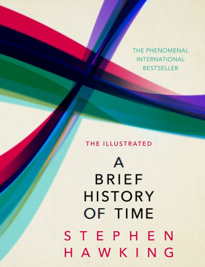 Book cover of A Brief History of Time by Stephen Hawking, featured in folks online list of books that blew their minds.