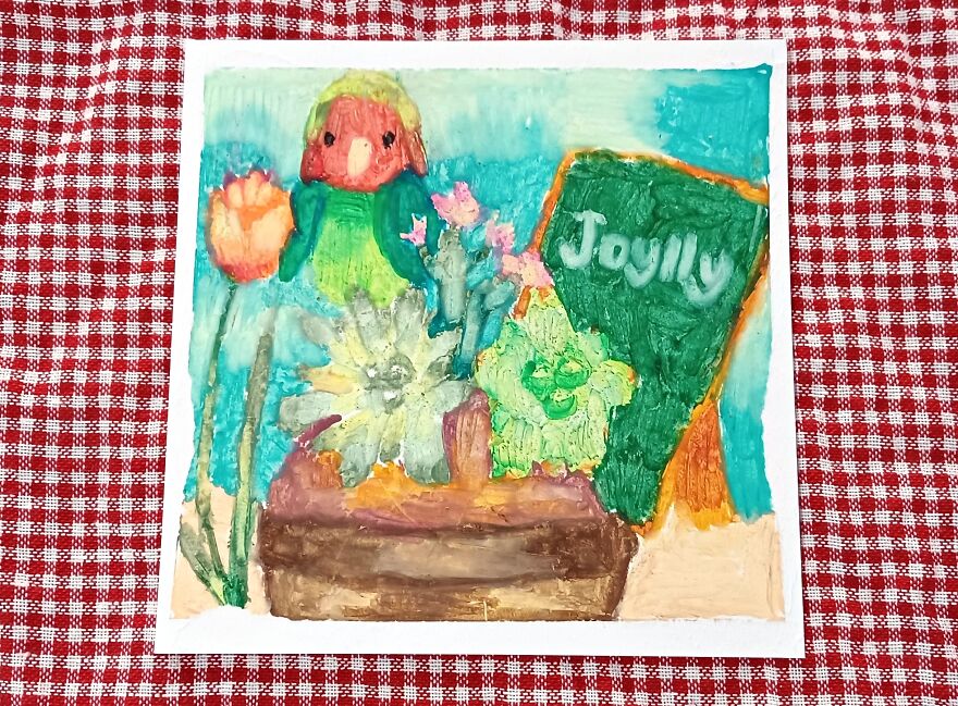 Lovebird & Succulents