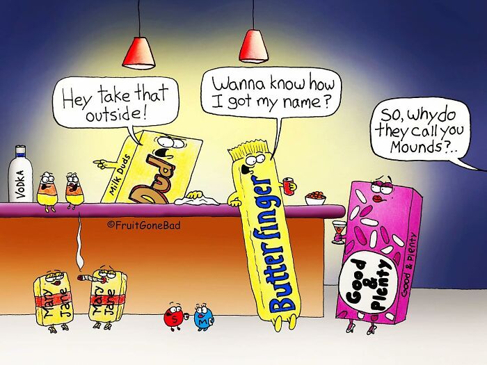 Fun But Inappropriate 'Fruit Gone Bad' Comics