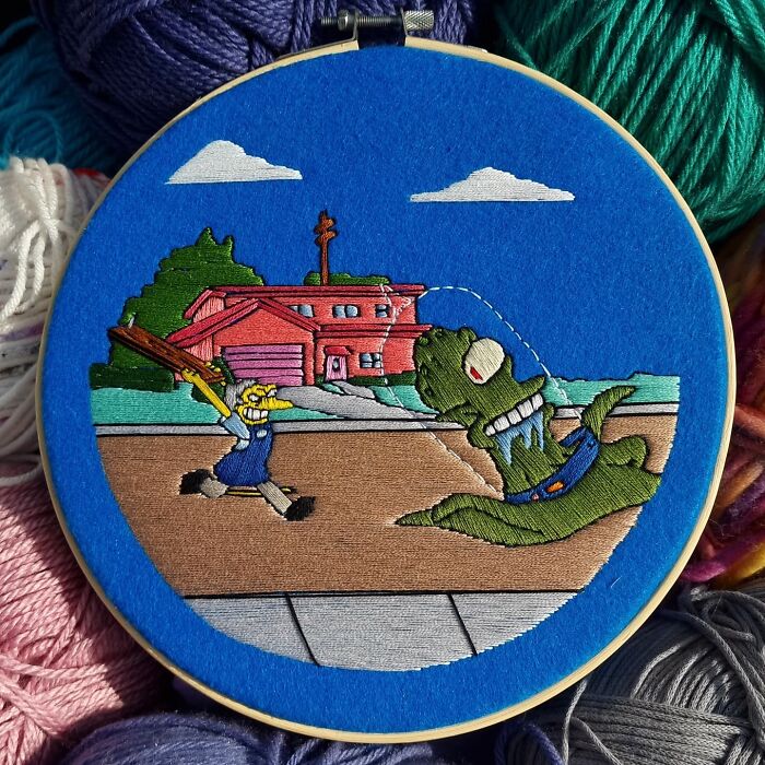 ¡Aahh! ¡Tiene una tabla con un clavo!