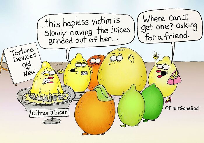 Fun But Inappropriate 'Fruit Gone Bad' Comics