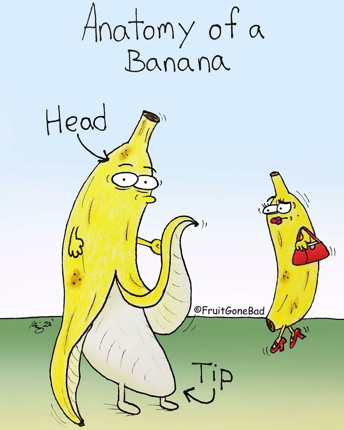 Fun But Inappropriate 'Fruit Gone Bad' Comics