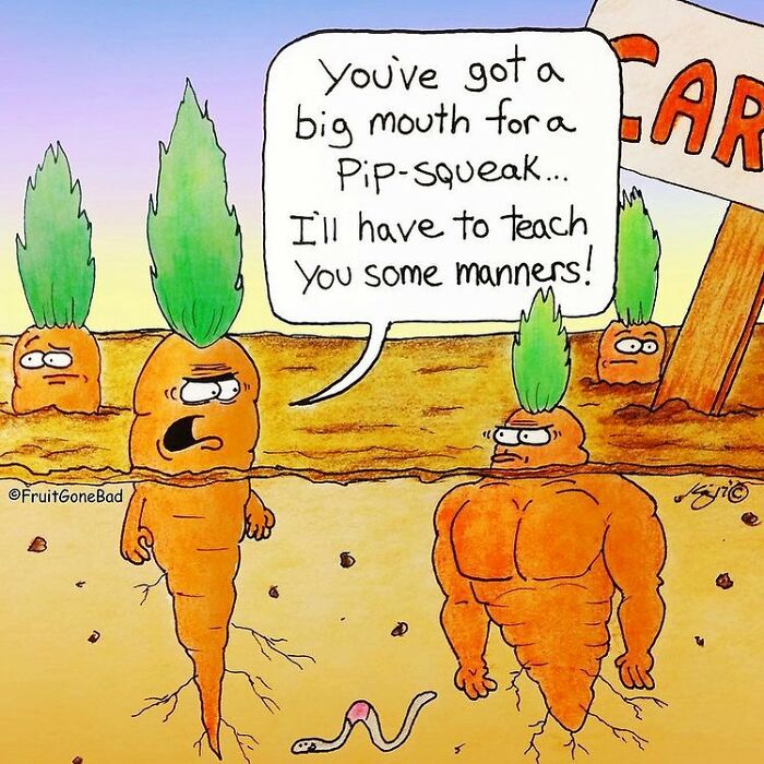 Fun But Inappropriate 'Fruit Gone Bad' Comics