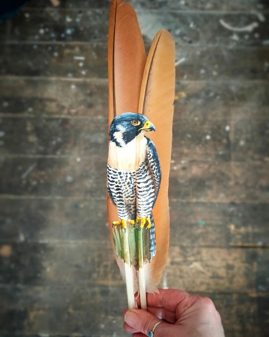 I’m Surviving Lockdown By Painting On Feathers (50 New Pics)