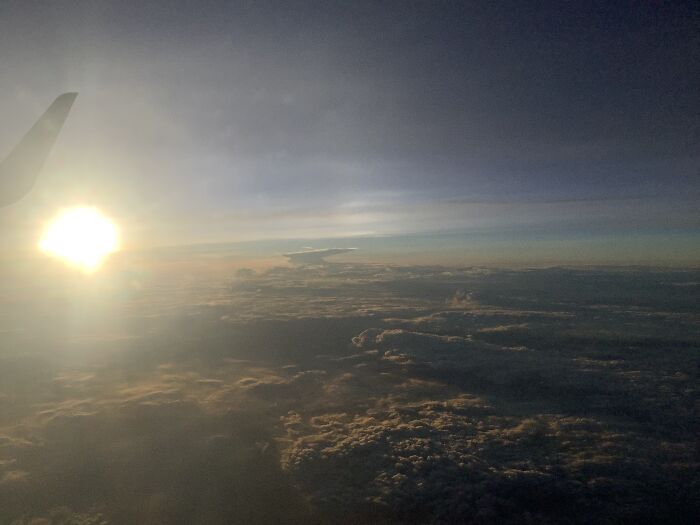 From A Plane Above The Clouds.