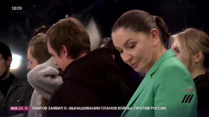 Independent Russian Broadcaster Walks Off Set After Government Passes Law That Imposes A 15-Year Jail Sentence For "Spreading False Information"