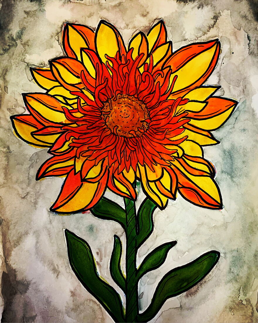 I Drew A Flower Every Day For A Year, And Here Are 40 Of My Best Works