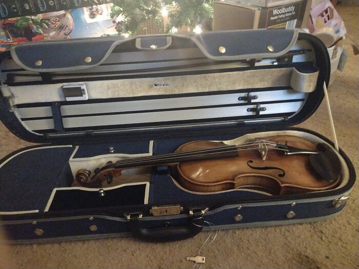 Pre World War One Violin! Sorry For Bad Photo, It Was Taken On Christmas