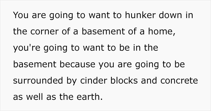 Guy Gives 8 Tips On What To Do In Case Of A Nuclear Explosion, Provided In The US Armed Forces Survival Manual