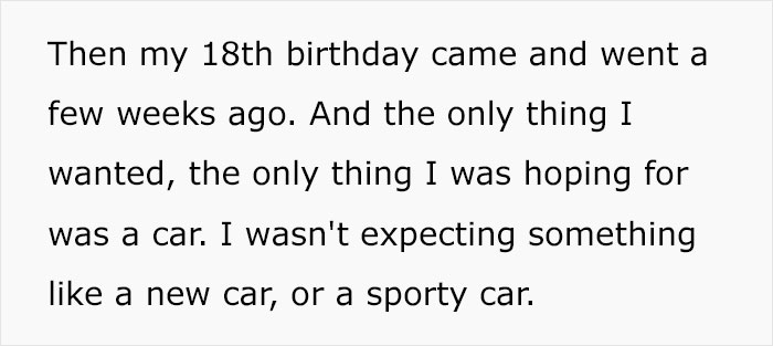 Family Drama Ensues As These Parents Gifted Their Older Son A Car On His 18th Birthday But Disappointed The Younger One When He Turned 18