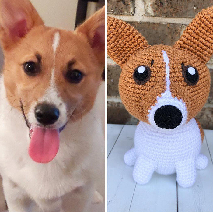 I Turn People's Dogs Into Smaller Crocheted Versions Of Them