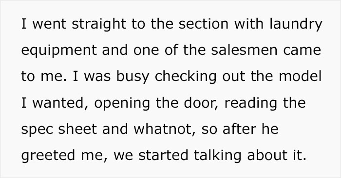 Shopper Maliciously Complies And Buys A $900 Appliance After Sales Assistant Tells Him To Look For Something He Can Afford