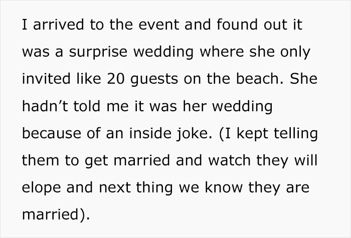 Woman Blamed For &ldquo;Ruining&rdquo; A Wedding Because She Wore All White To A Surprise Ceremony She Had No Idea About