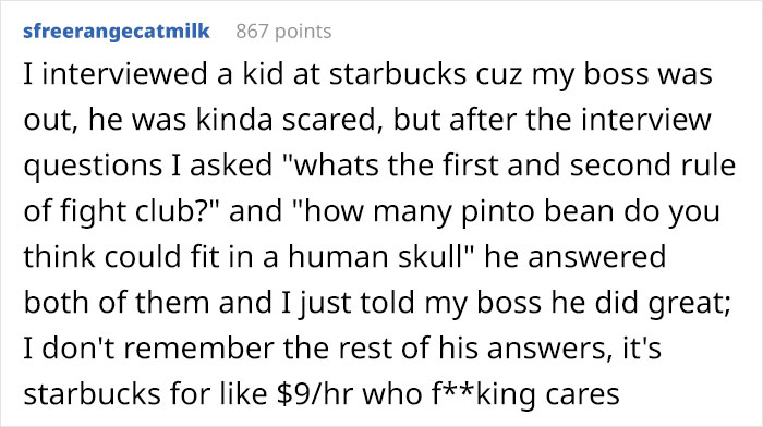 14 Times People Were Shocked By How Ridiculously Formal Minimum Wage Job Interviews Were, And Opposite Stories
