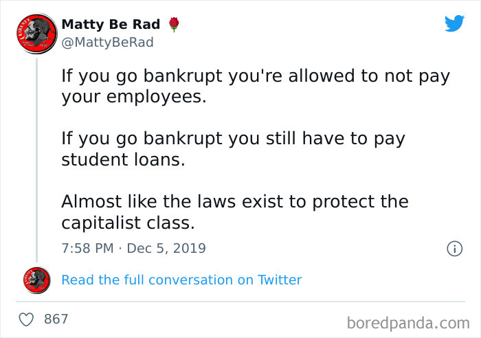 Basically, The Laws Exist To Protect The Capitalist Class