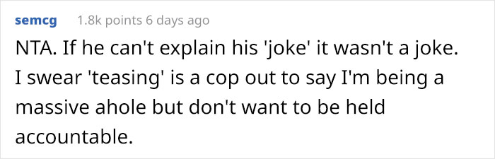 Man Stands Up For His Wife When Sister's New Boyfriend Makes A Rude 'Joke' About Her Mastectomy Man Stands Up For His Wife When Sister's New Boyfriend Makes A Rude 'Joke' About Her Mastectomy