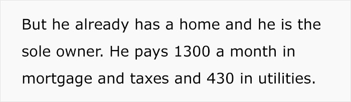 &ldquo;He Said I Sounded Like A Gold Digger&rdquo;: Boyfriend Annoyed When His Partner Refused To Split His Mortgage Without Getting Any Ownership Benefits