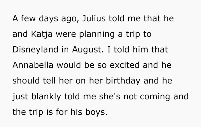 Woman Calls Out Her Son For Not Bringing His Daughter To Disneyland With The Rest Of His Family