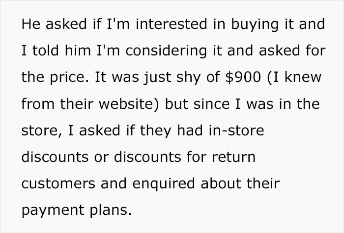 Shopper Maliciously Complies And Buys A $900 Appliance After Sales Assistant Tells Him To Look For Something He Can Afford