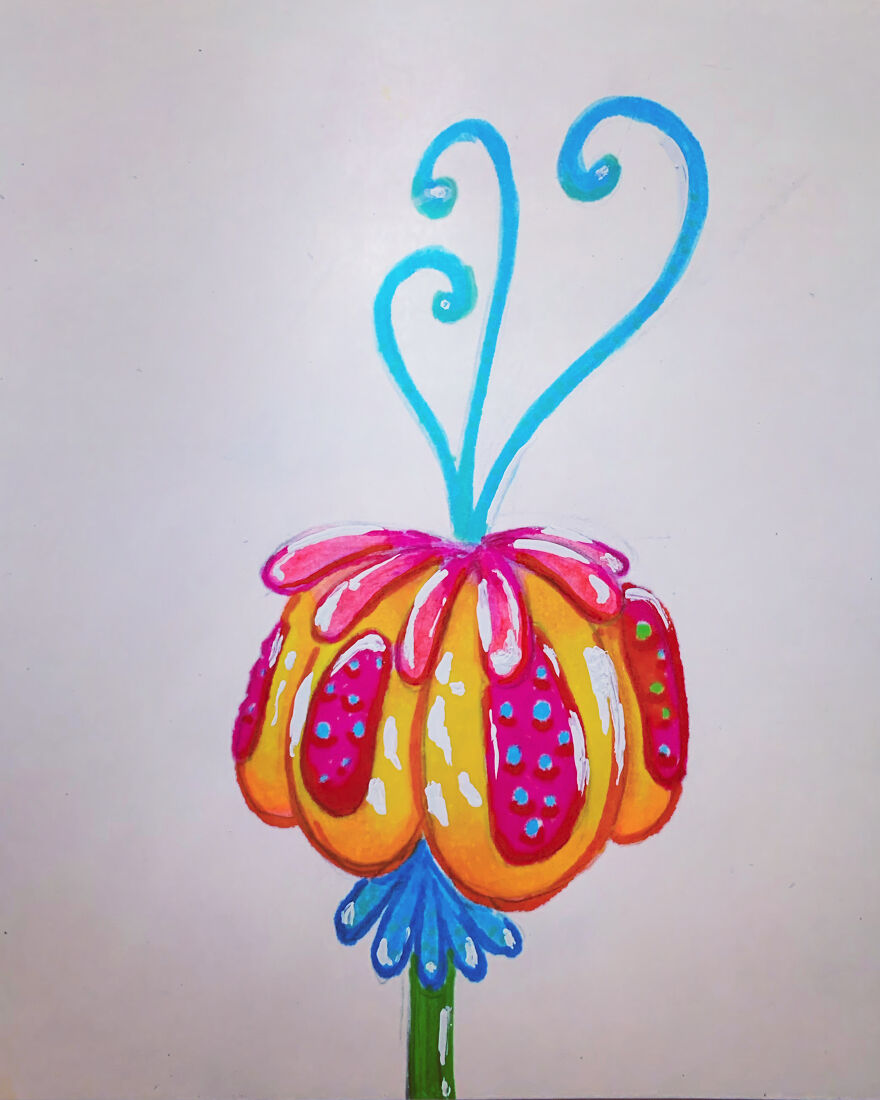 I Drew A Flower Every Day For A Year, And Here Are 40 Of My Best Works