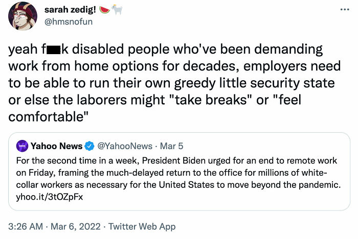 Fuck Anyone Who Pushes Workers Back To The Office After 2+ Years Of Proof The Office Is Worse Than Useless.