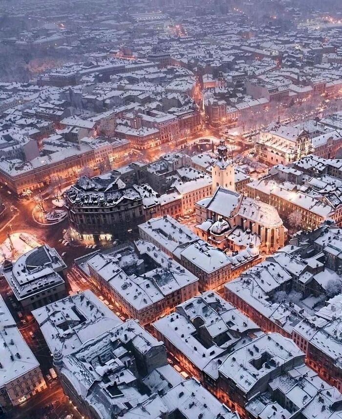 Winter At Lviv, Ukraine