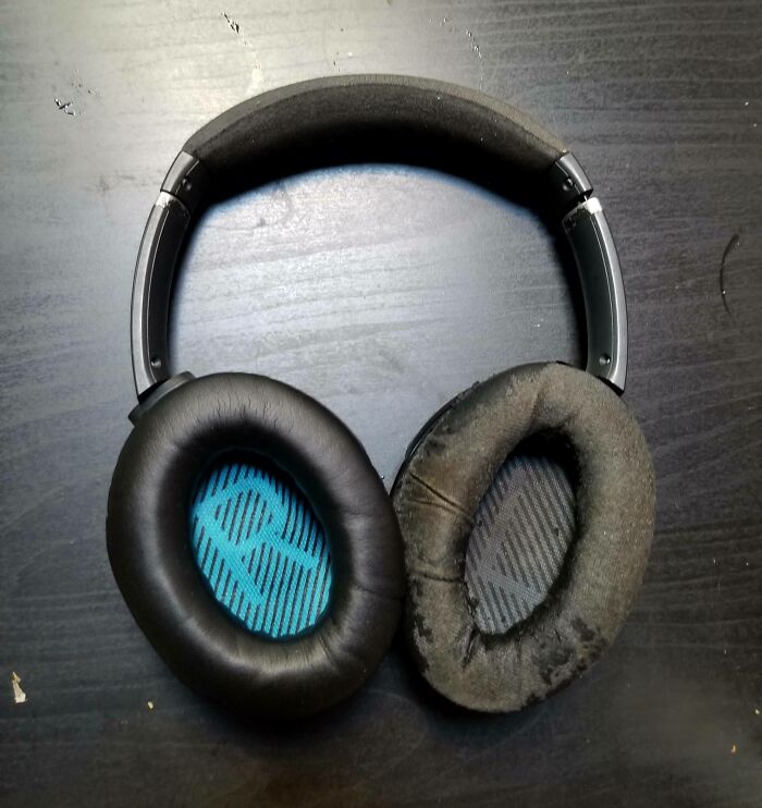 Decidí renovar mis viejos auriculares en lugar de actualizarlos. ¡8 dólares por un par de almohadillas genéricas y ¡parece nuevo!