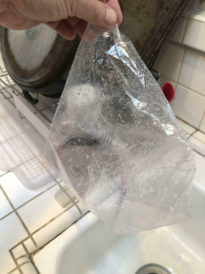 Reutilizo las bolsas Ziploc porque cuestan un huev*