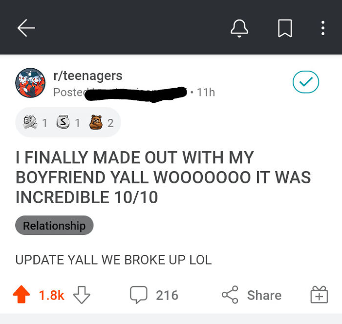 🥴 R/Teenagers In A Nutshell.