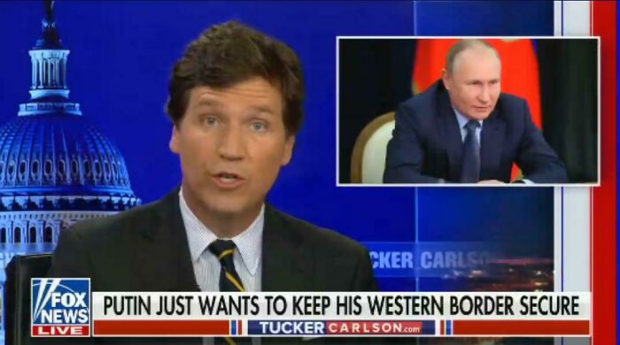Tucker Carlson: "Putin Just Wants To Keep His Western Border Secure"