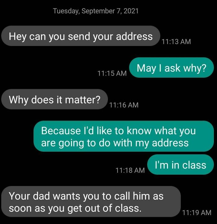 The Way My Stepmom Instantly Gets Upset When I Don't Wanna Give Her My Address (Bad History Between Us And She Expects Me To Forgive And Forget)