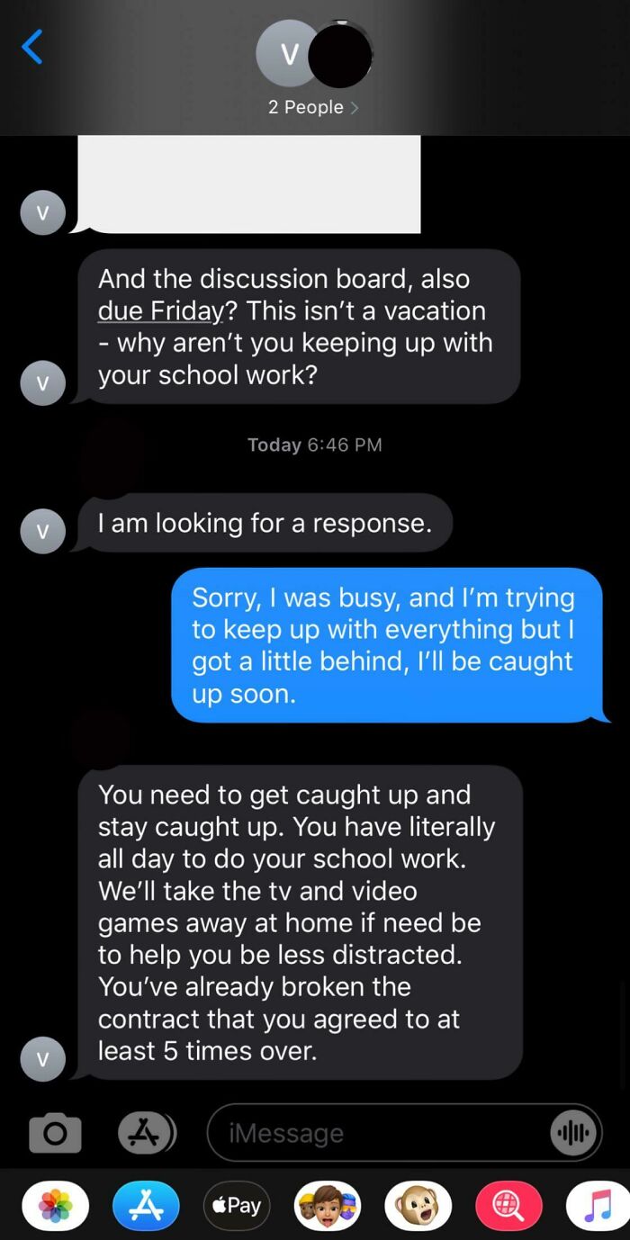 My Stepmom Is Always Threatening Me With Something When I Don’t Do Exactly What She Wants. I Had To Sign A Contract To Go To College On A Semester To Semester Basis. I’m 20