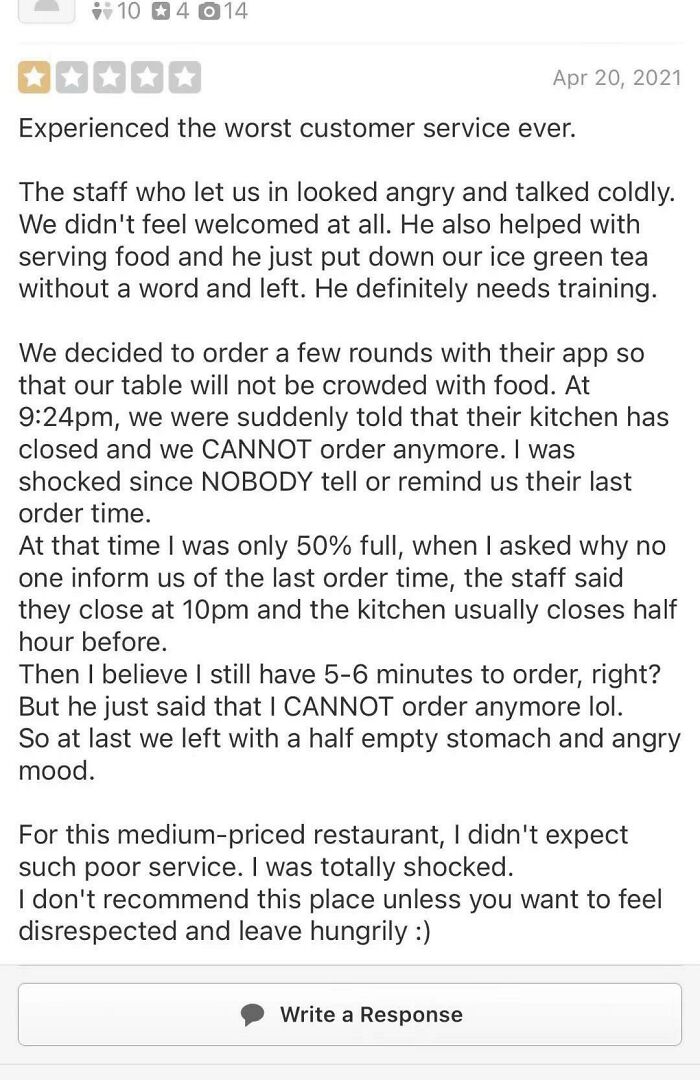I Asked Them How Their Night Was And Was Doing My Work Smile And Voice Under My Mask, I Also Told Them That We Are Doing Last Call In A Little Bit So They Should Order All Of The Items They Want Before The Kitchen Closes