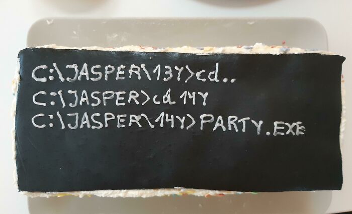 Im Turning 14 Years Old! This Is The Cake That My Dad Made