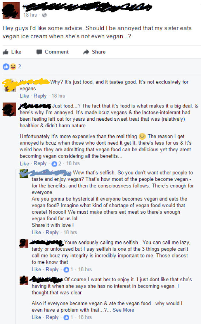 My Sister Is Eating My Vegan Ice Cream... But She's Not Vegan?